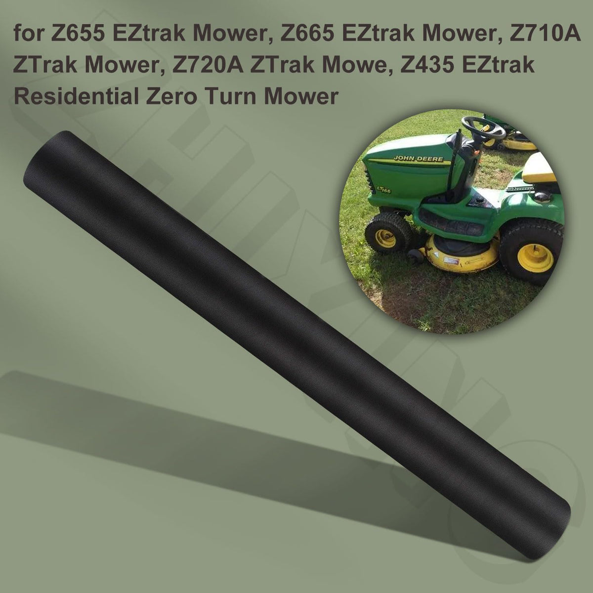 ZHIXING M156751 grip installed on mower handle for smoother operation