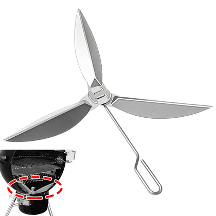 ZHIXING One-Touch damper blades provide precise airflow control for even charcoal burn.
