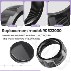 Improved grip design for faster, tool-free installation.