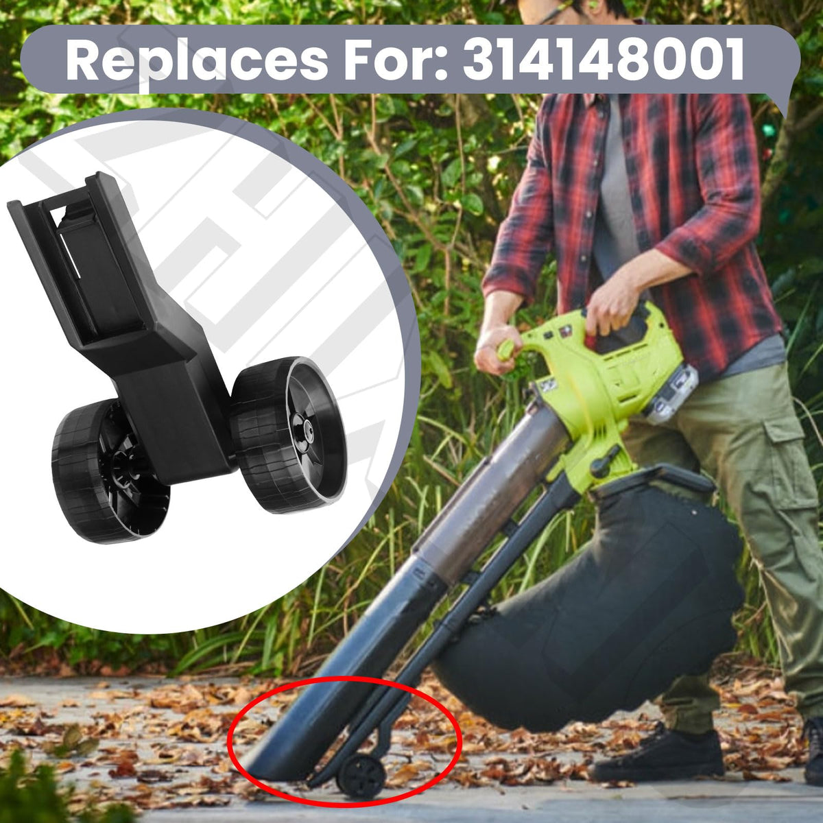 ZHIXING replacement wheel assembly for Ry40405vnm, easy fit and quick maintenance.