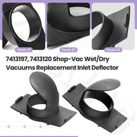 ZHIXING wet and dry vacuum cleanup made easier with reliable deflectors.
