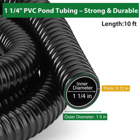 ZhiYo corrugated pond hose design reducing kinks in tight garden spaces.