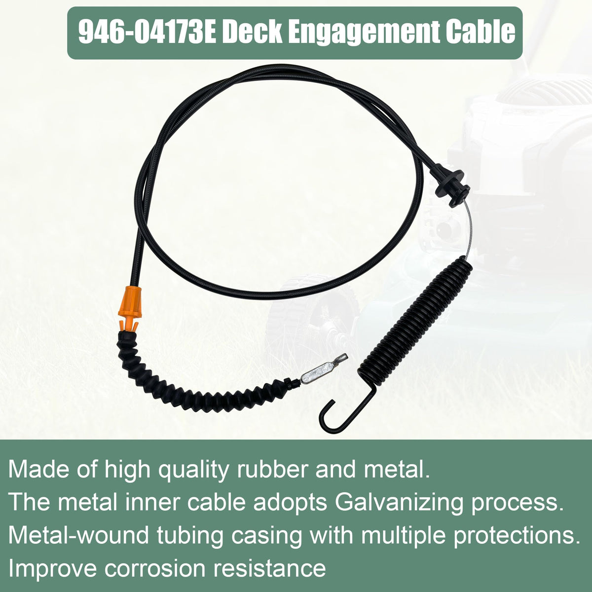 ZHNsaty deck engagement cable 746-04173c; durable construction for seasonal lawn chores