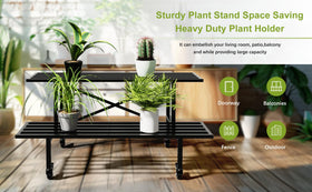 Zhongma plant stand being assembled with clear setup steps
