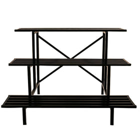 Zhongma 3-tier plant stand detailed construction reveals reinforced joints and powder-coated finish.