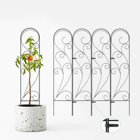 Zhongma 4-pack trellis close-up shows powder-coated rustproof frame for outdoor use