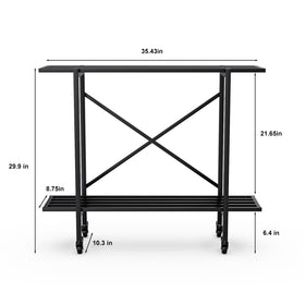 Zhongma carbon-steel frame provides sturdy support for pots.
