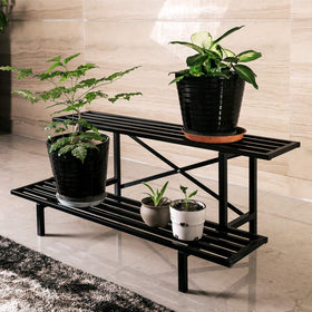 Zhongma each tier measures 35.43 by 8.75 inches for medium pots