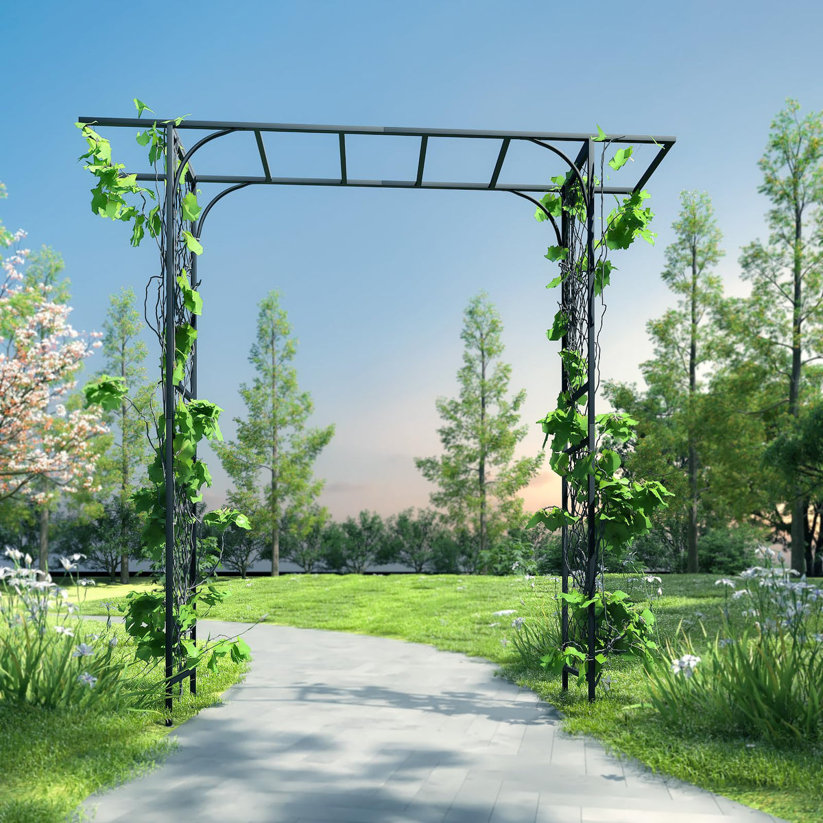 Zhongma garden arbor powder-coated frame resists rust and weather