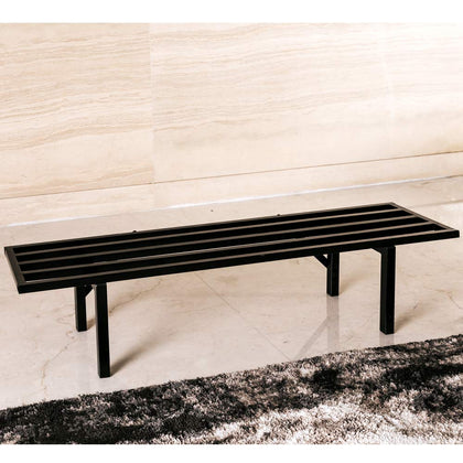 Zhongma One-Tier Metal Plant Stand front view showing sturdy steel construction for indoor display