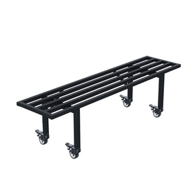 Zhongma one-tier plant stand with wheels for easy mobility and display