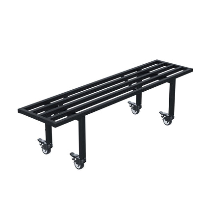 Zhongma one-tier plant stand with wheels for easy mobility and display
