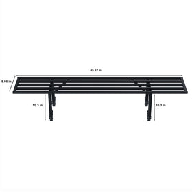 Zhongma stand dimensions 45.67 L x 8.66 W x 10.3 H for elevated displays