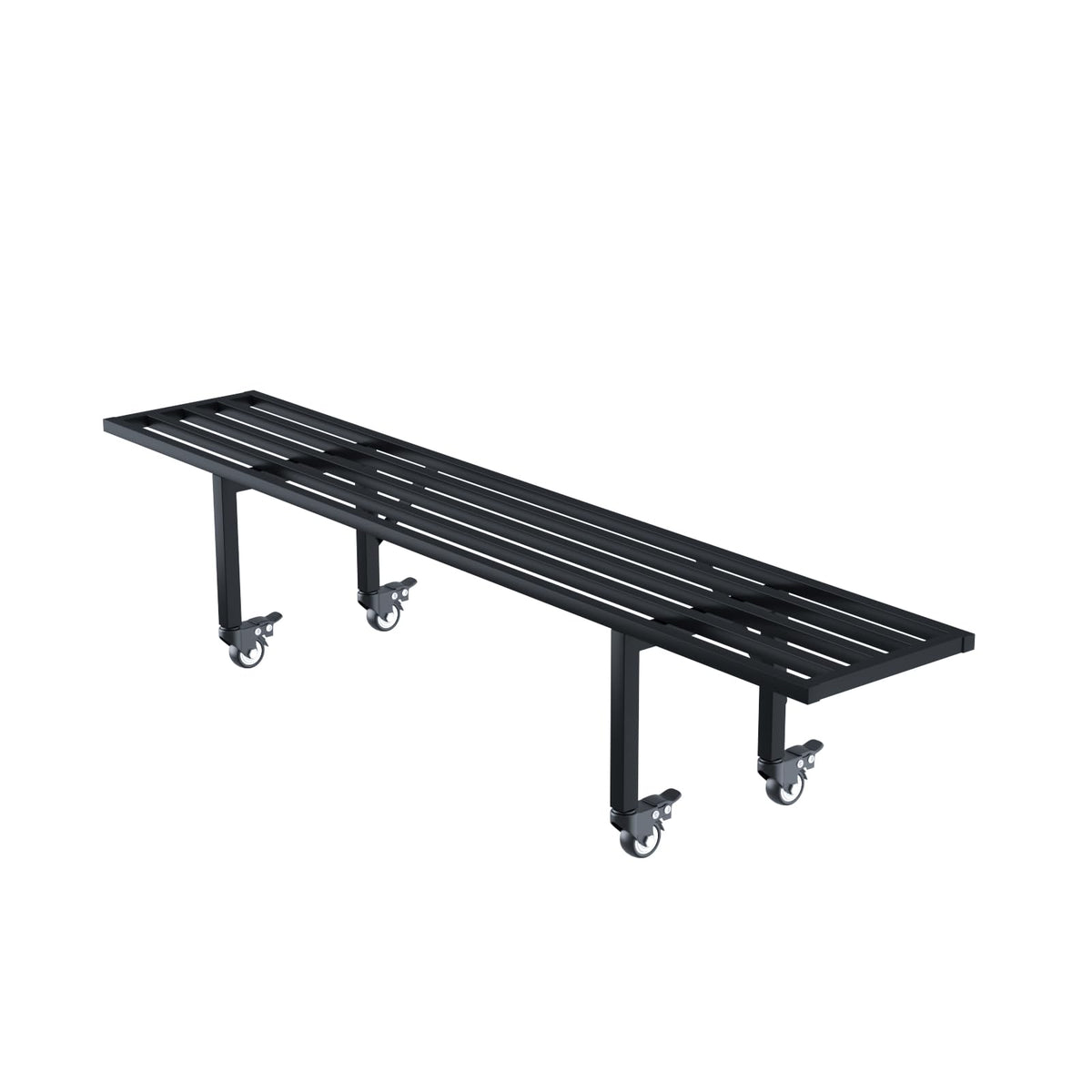 Zhongma One-Tier Plant Stand with wheels—side view shows sturdy support for heavy plants