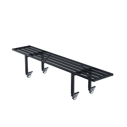 Zhongma One-Tier Plant Stand with wheels—side view shows sturdy support for heavy plants