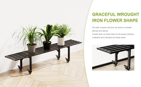 Zhongma One-Tier Plant Stand—top view highlights compact footprint and easy access