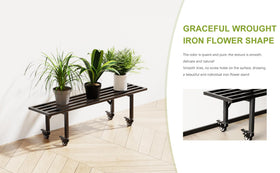 Zhongma plant display stand with 360-degree casters for flexible placement