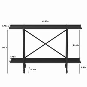 Zhongma stand back view demonstrates robust frame and support