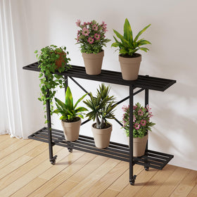 Zhongma plant stand side view highlights compact footprint for small spaces