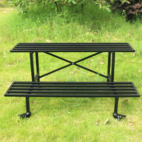 Zhongma two-tier plant stand with wheels for indoor and outdoor use.