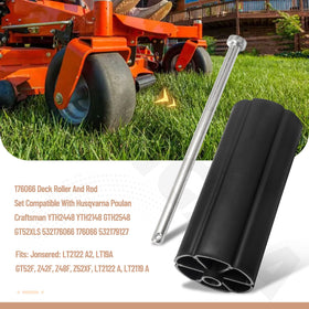 ZHONGXIA 176066 deck roller and rod set for Poulan compatibility, optimized mowing