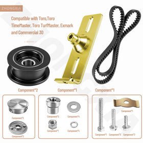 ZHONGXIA compatibility with Exmark ECKA30 and ECX200CKC3000 boosts belt life.