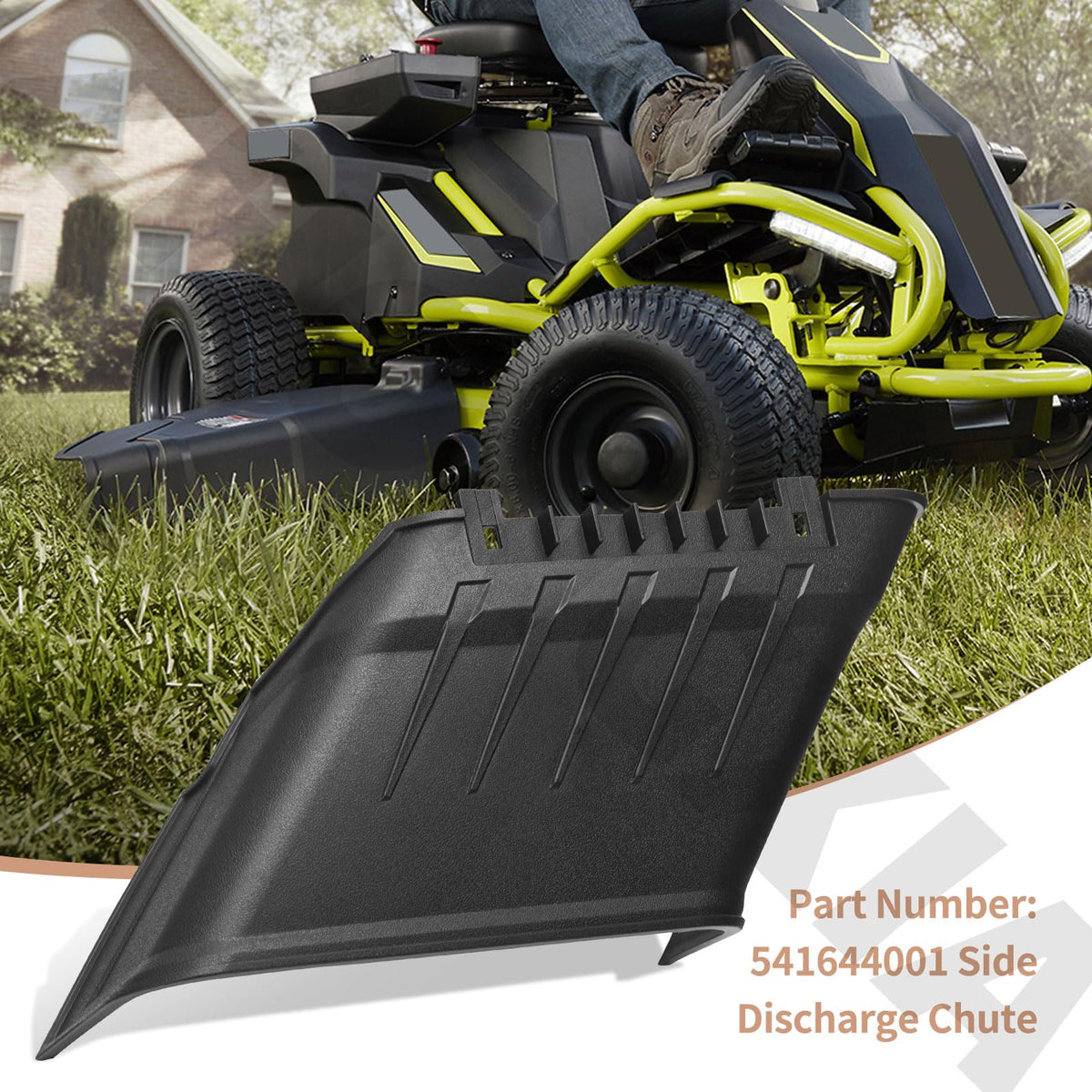 ZHONGXIA chute aligns with multiple Ryobi models for easy swap.