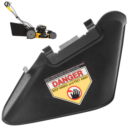 ZHONGXIA side discharge chute installed on DeWalt 21.5-inch mower for smooth debris flow.