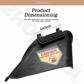 ZHONGXIA chute assembly on DeWalt 21.5-inch mower improves mower protection.