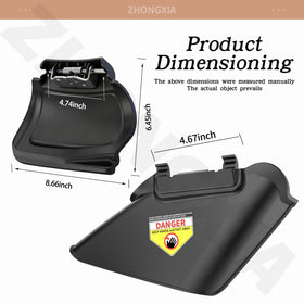 ZHONGXIA side discharge chute shown for quick mower refitting and improved material flow.
