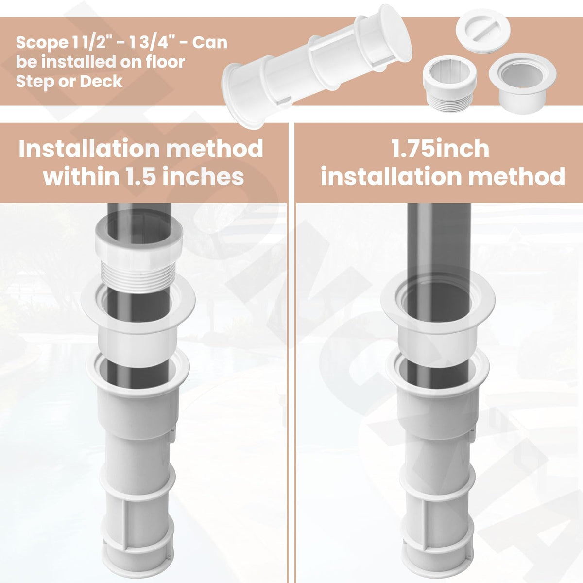 Close up of the ZHONGXIA US105 center cap showing secure fit for center shafts