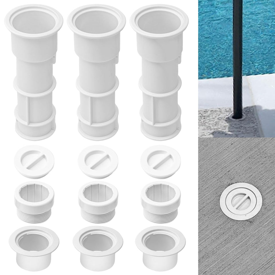 ZHONGXIA US105 umbrella stand base with sleeve securing 1.5 to 1.75 inch shafts for outdoor use