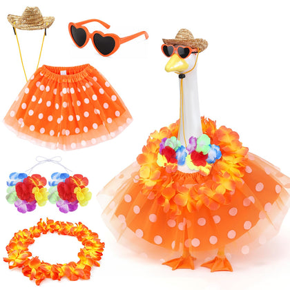 ZhouBoat porch goose outfit sunglasses with heart lenses for festive backyard moments