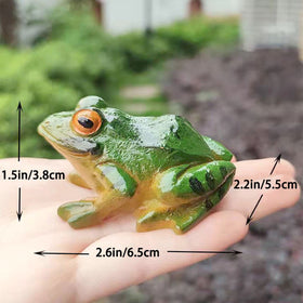 ZHOUQZSF miniature frog statues for fairy gardens inspire whimsy.