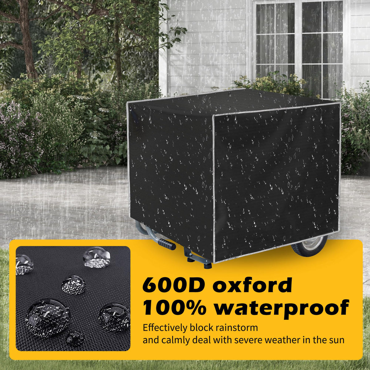 ZHOUZHOU generator cover storage pocket keeps cords and accessories organized