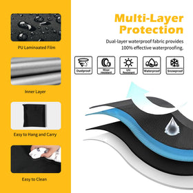 ZHOUZHOU generator cover Velcro front for quick easy on-off installation