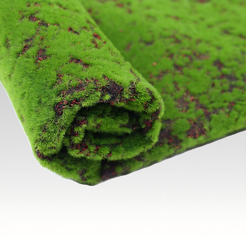 ZHQZZPH Sheet Moss Mat close-up highlights realistic texture for versatile décor.