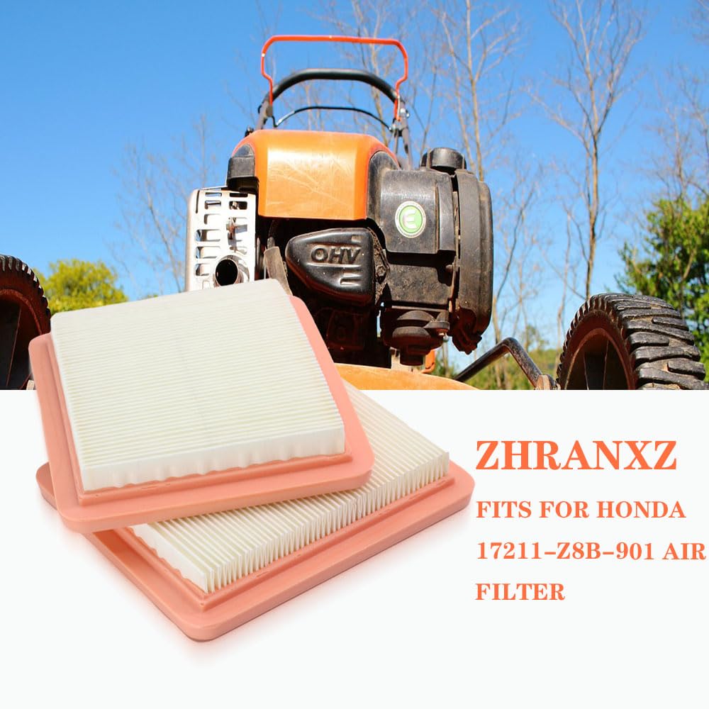 ZHRANXZ air filter installed in HRR216 mower engine compartment.