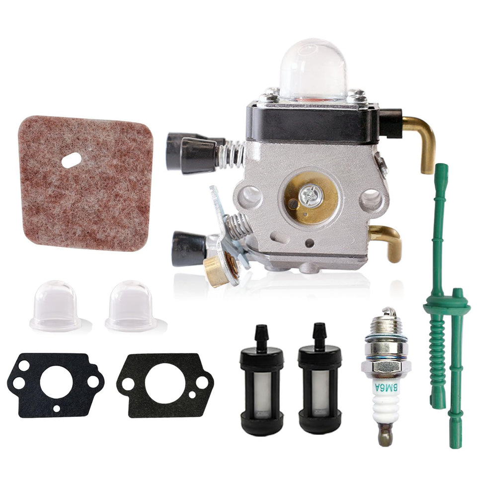 ZHRANXZ FS38 kit front view showing complete replacement carburetor set for smooth starts.