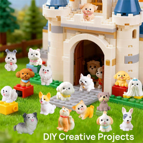 ZHUOAOO golden retriever mini complements cake toppers and parties.