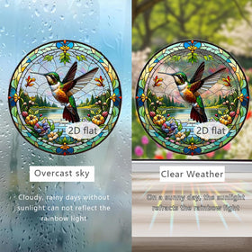 Zhuoyaju rainbow sun catcher with colorful transparency ideal for gifts or home décor.
