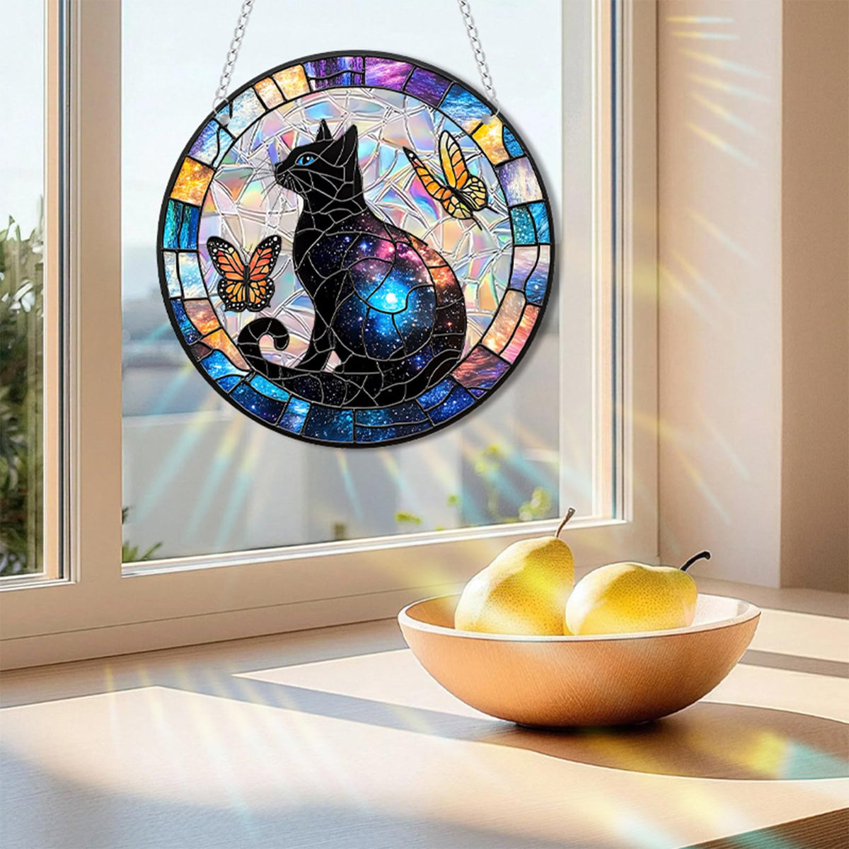 Zhuoyaju sun catcher acrylic design adds decorative sparkle