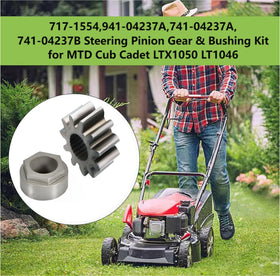 Zhuried lawn tractor steering pinion, compatible with MTD and Cub Cadet models.