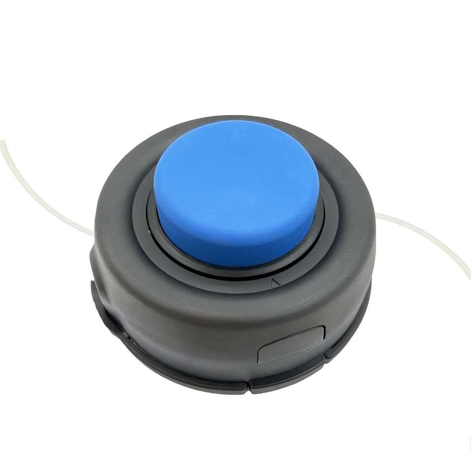 Zhuried T35 trimmer head close-up showing durable metal construction for long-lasting yard work.