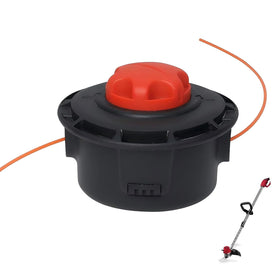 Zhuried trimmer head for Toro compatibility, ideal for edging along fences and walls.