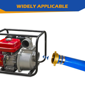 Zicely heavy-duty lay-flat hose suited for outdoor pool and irrigation uses.