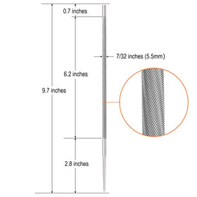 Zigdiptek hardened alloy steel file for durable sharpening.