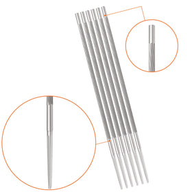 Zigdiptek uniform spiral teeth file for smoother cuts.