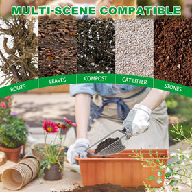 Zihvfzu soil sifter 4.3mm mesh stabilizes separation of fine and coarse materials.