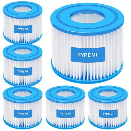 Zihvfzu Type VI filter pack front view for Lay-Z-Spa and SaluSpa compatibility